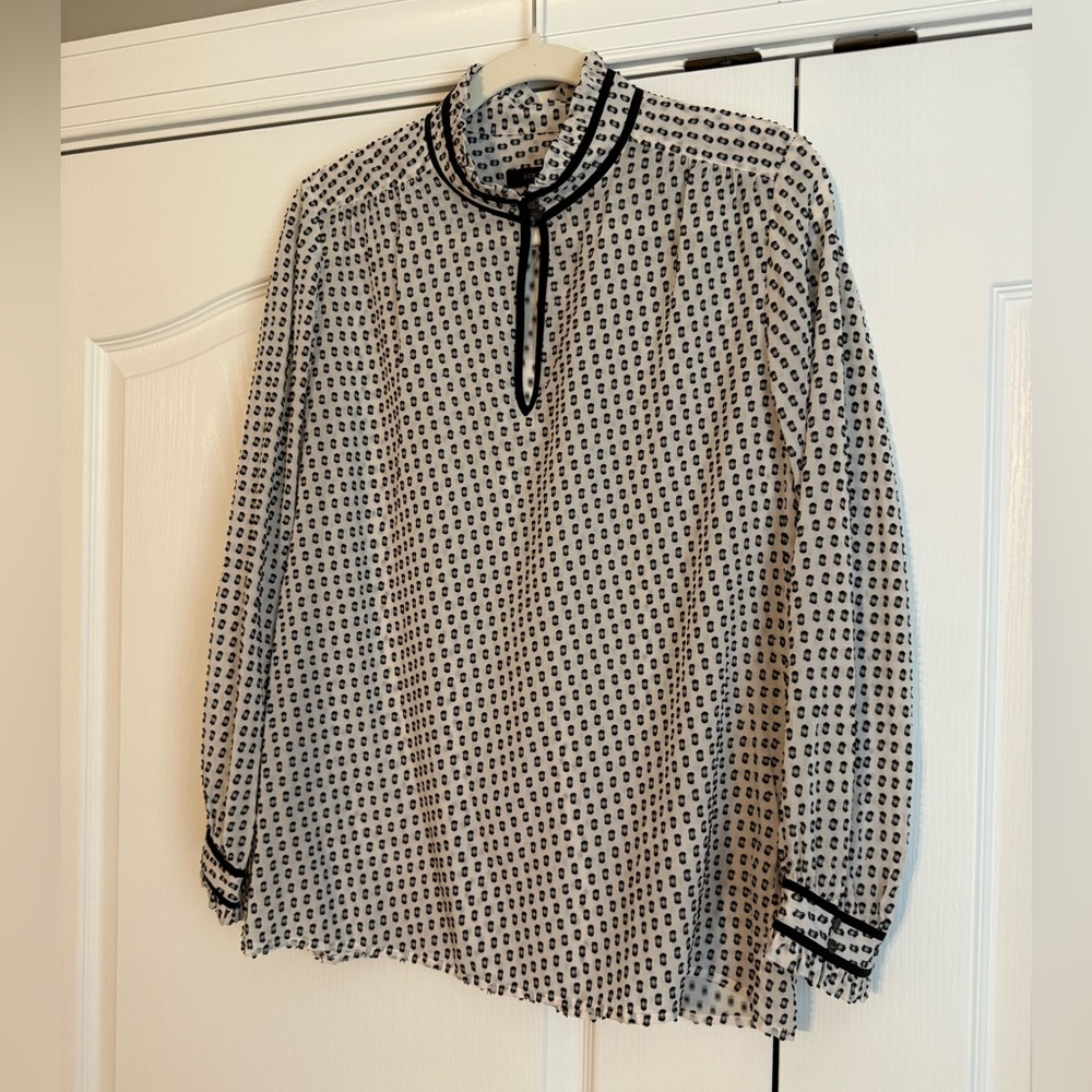 J. Crew Sheer Blouse